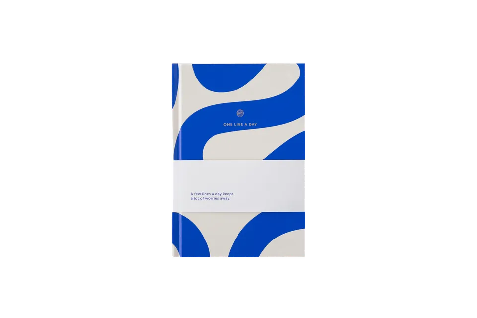 a-journal-one-line-a-day-flow-blue-tagebuch-5-jahre image 1