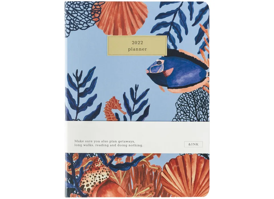 a-journal-ink-diary-2022-kalender-aqua image 1