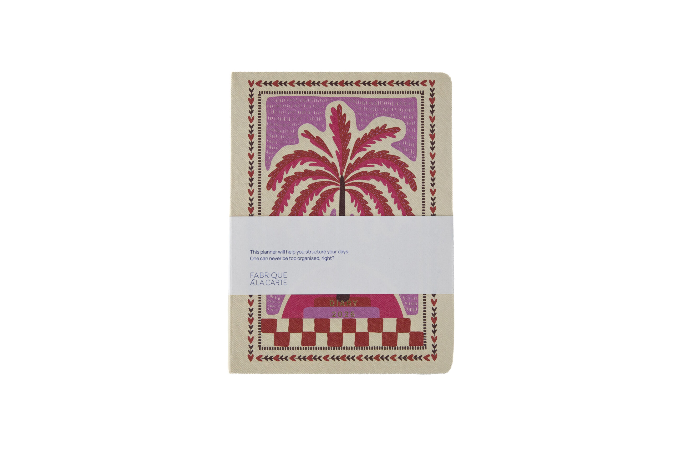 a-journal-fabrique-diary-2026-kalender-palmtree-pink image 1