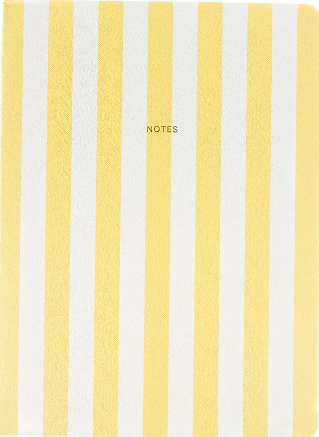 a-journal-fabrique-notizbuch-stripes-yellow-gelbes-notebook image 1