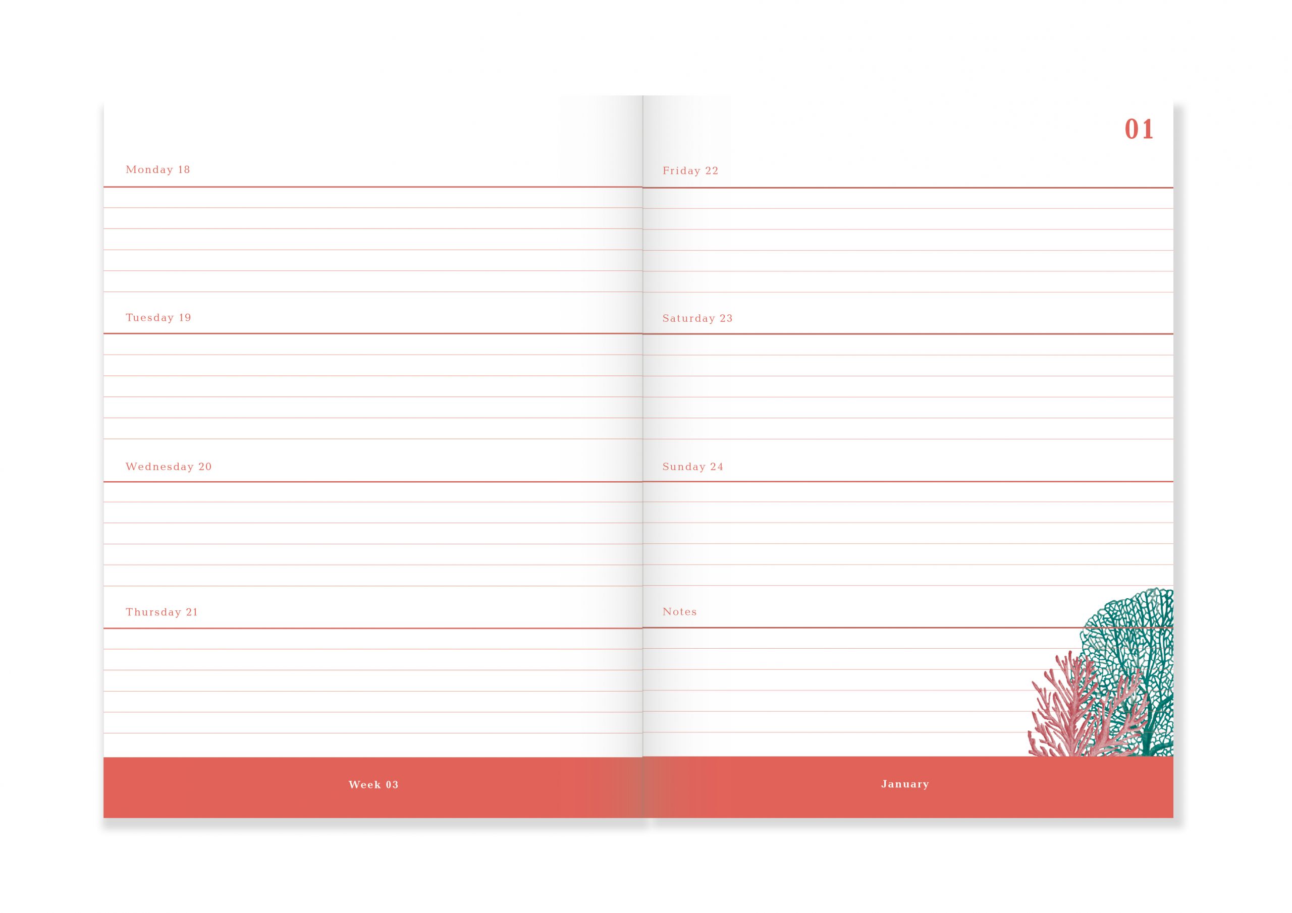 a-journal-ink-diary-2021-kalender-aqua image 4