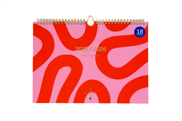 a-journal-family-planner-flow-pink-familienplaner-18-monate image 1
