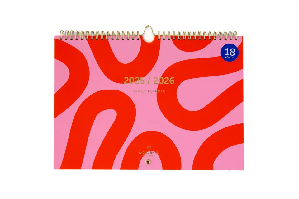 a-journal-family-planner-flow-pink-familienplaner-18-monate image 1