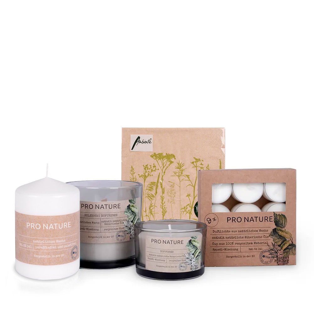 m-ller-pro-nature-probierset-stumpenkerzen-birke-kr-uter image 1