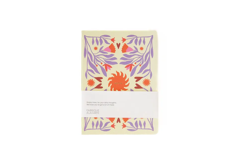 a-journal-fabrique-notebook-sun-notizbuch-beige-lavendel image 1
