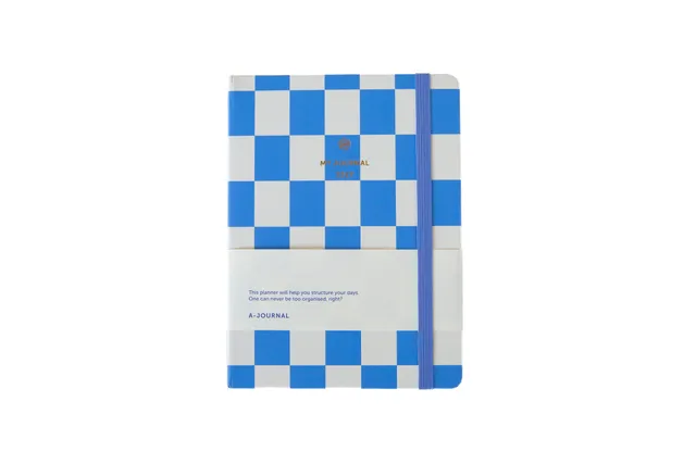 my-journal-diary-2027-tagebuch-kariert-blau image 1