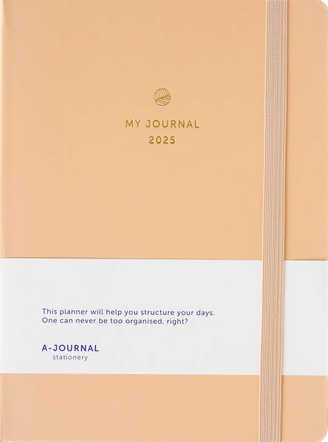 a-journal-my-journal-diary-2025-tagebuch-beige image 1