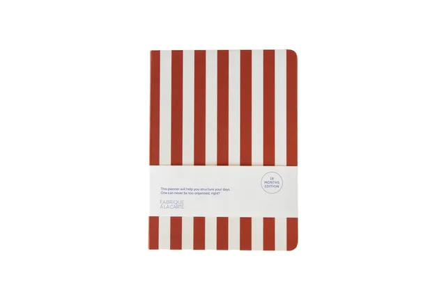 a-journal-fabrique-tagebuch-2026-2027-streifen-rot image 1