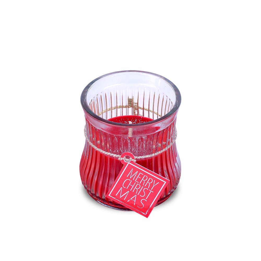 m-ller-kerzen-country-kerzenglas-rot-80-78-glaslicht image 1
