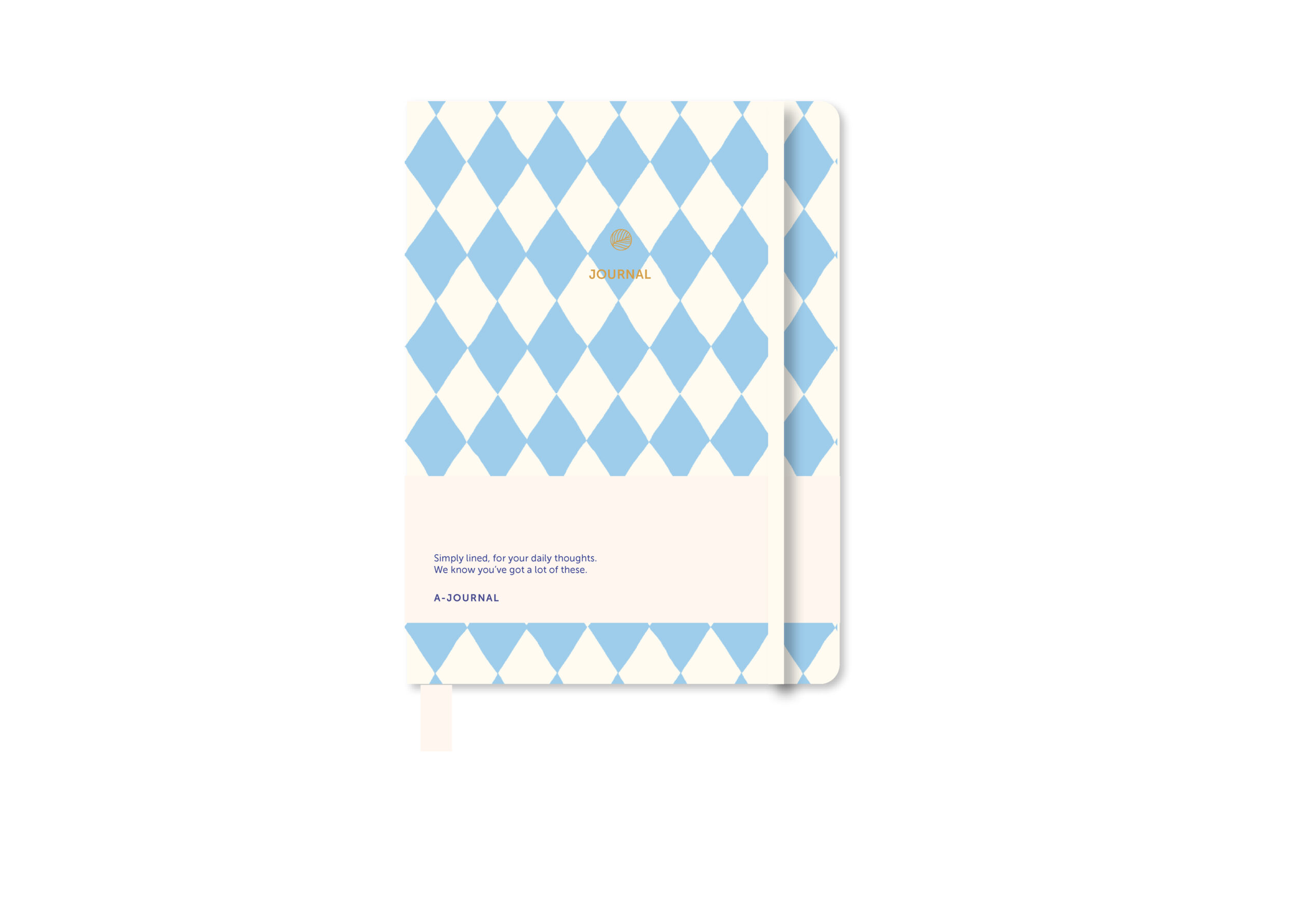 a-journal-notebooks-circus-notizbuch-kariert-blau-wei image 1