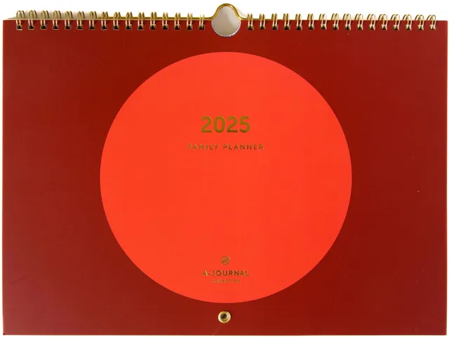a-journal-family-planner-2025-familienkalender-coral-circle image 1