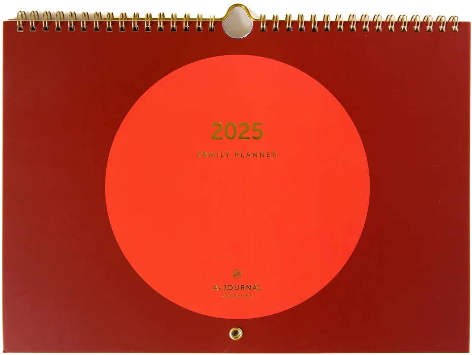 a-journal-family-planner-2025-familienkalender-coral-circle image 1
