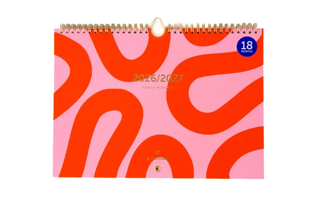 a-journal-family-planner-2026-2027-flow-blue-18-monate image 1