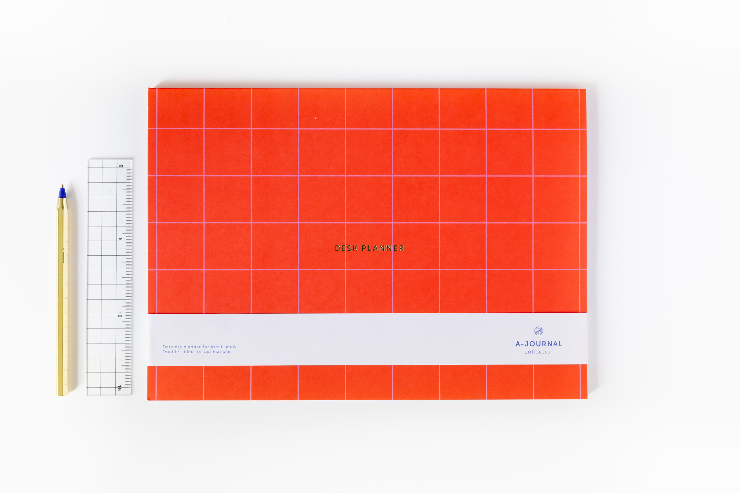 a-journal-deskplanner-tischkalender-rot-wochenplaner image 3