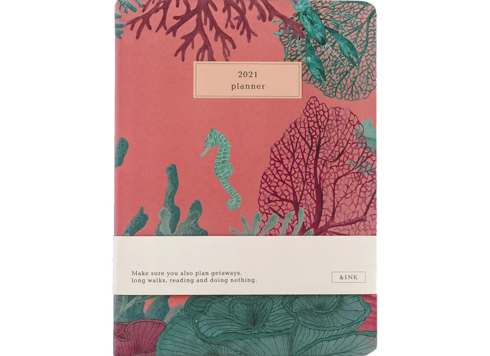 a-journal-ink-diary-2021-kalender-aqua image 1