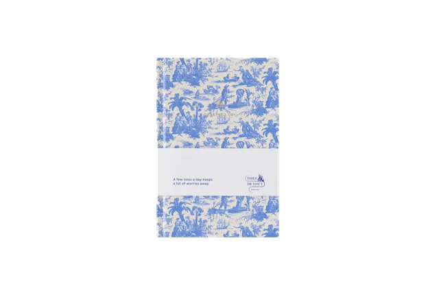 a-journal-one-line-a-day-toile-de-jouy-tagebuch-blau-5-jahre image 1