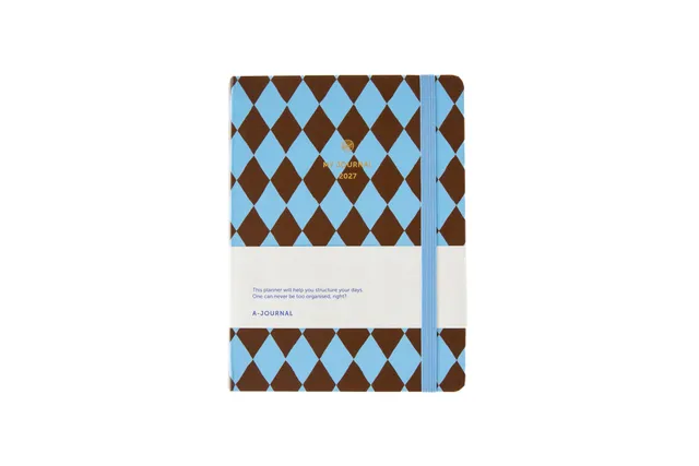 a-journal-my-journal-diary-2027-tagebuch-kariert-blau-schoko image 1