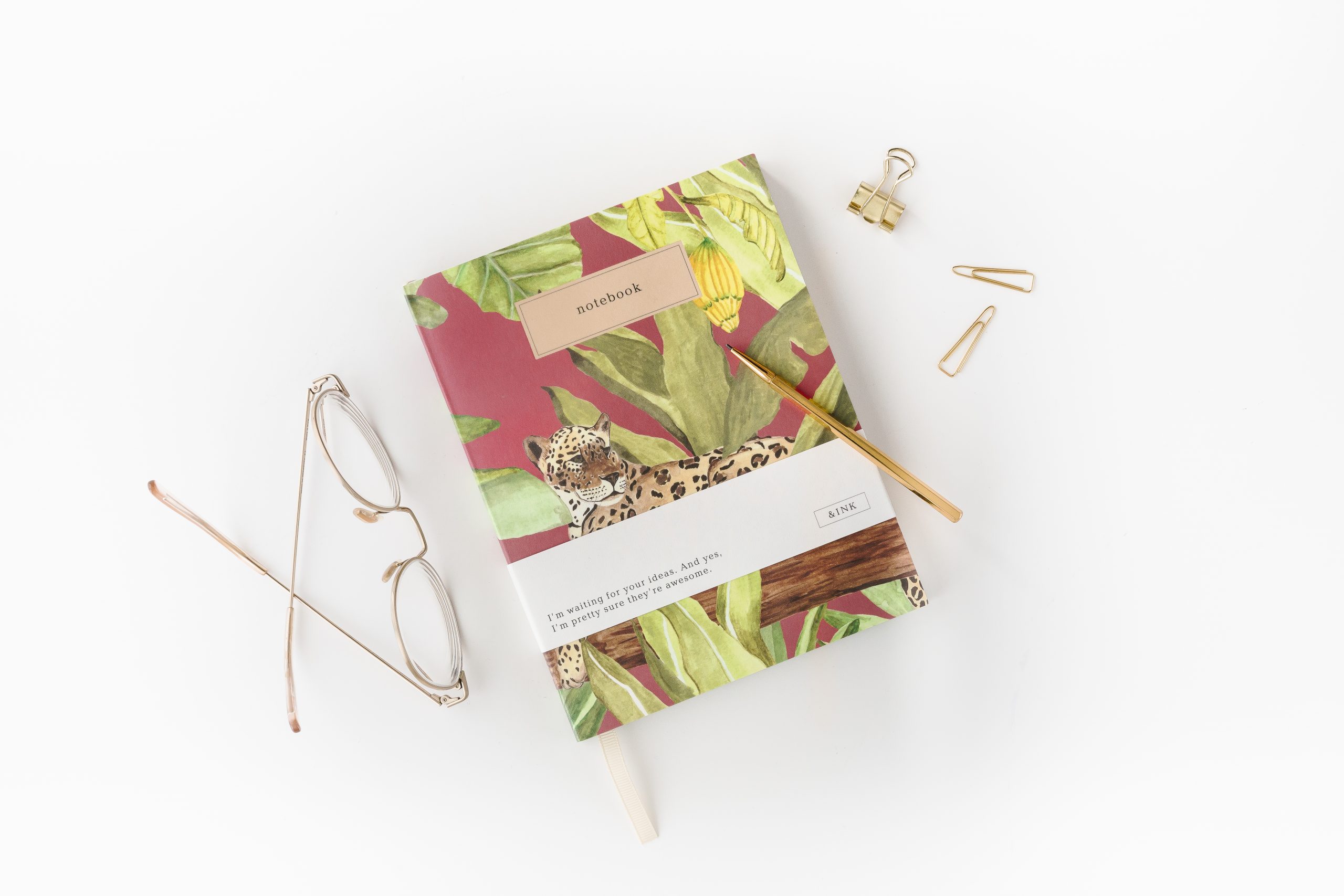 a-journal-ink-notizbuch-leopard-tiermuster image 3