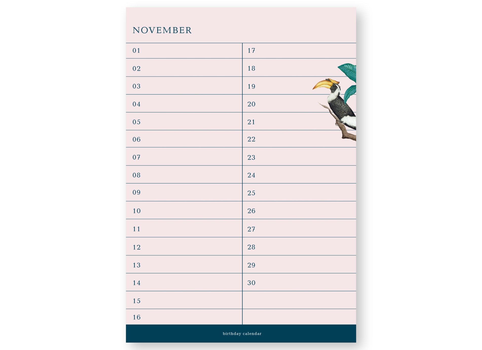 a-journal-ink-geburtstagskalender-kalender-ohne-jahr image 3