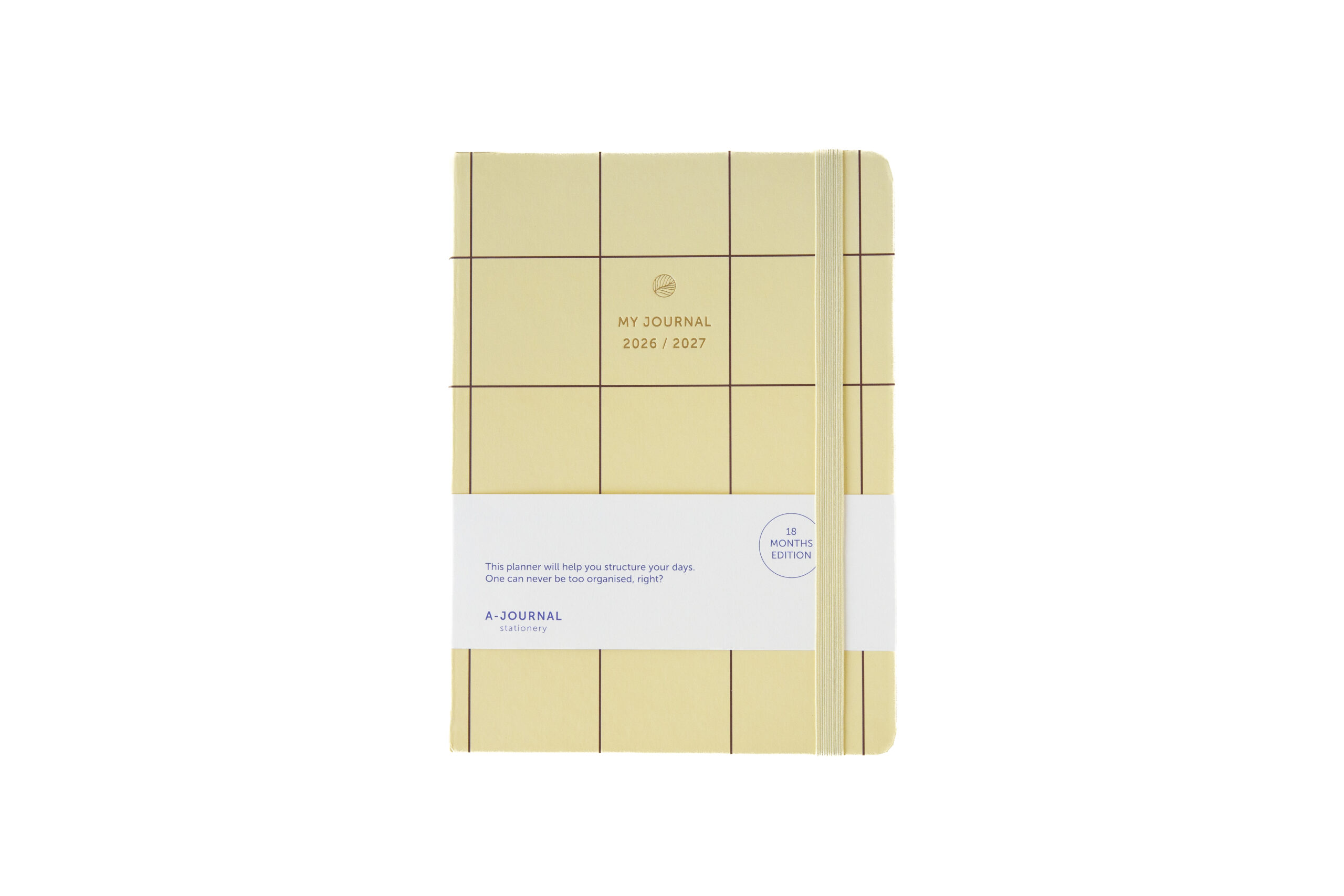 a-journal-my-journal-18-monate-diary-2026-2027-vanille-kariert image 1