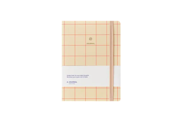 a-journal-notebook-notizbuch-kariert-rot-checkered-red image 1