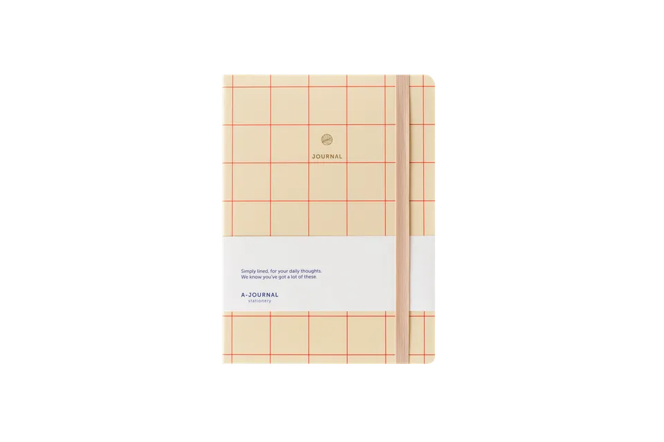 a-journal-notebook-notizbuch-kariert-rot-checkered-red image 1