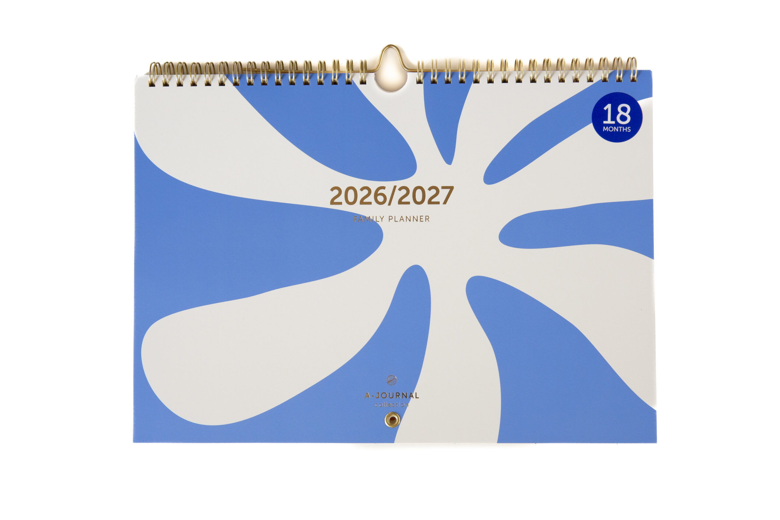 a-journal-family-planner-2026-2027-flower-blue-18-monate image 1