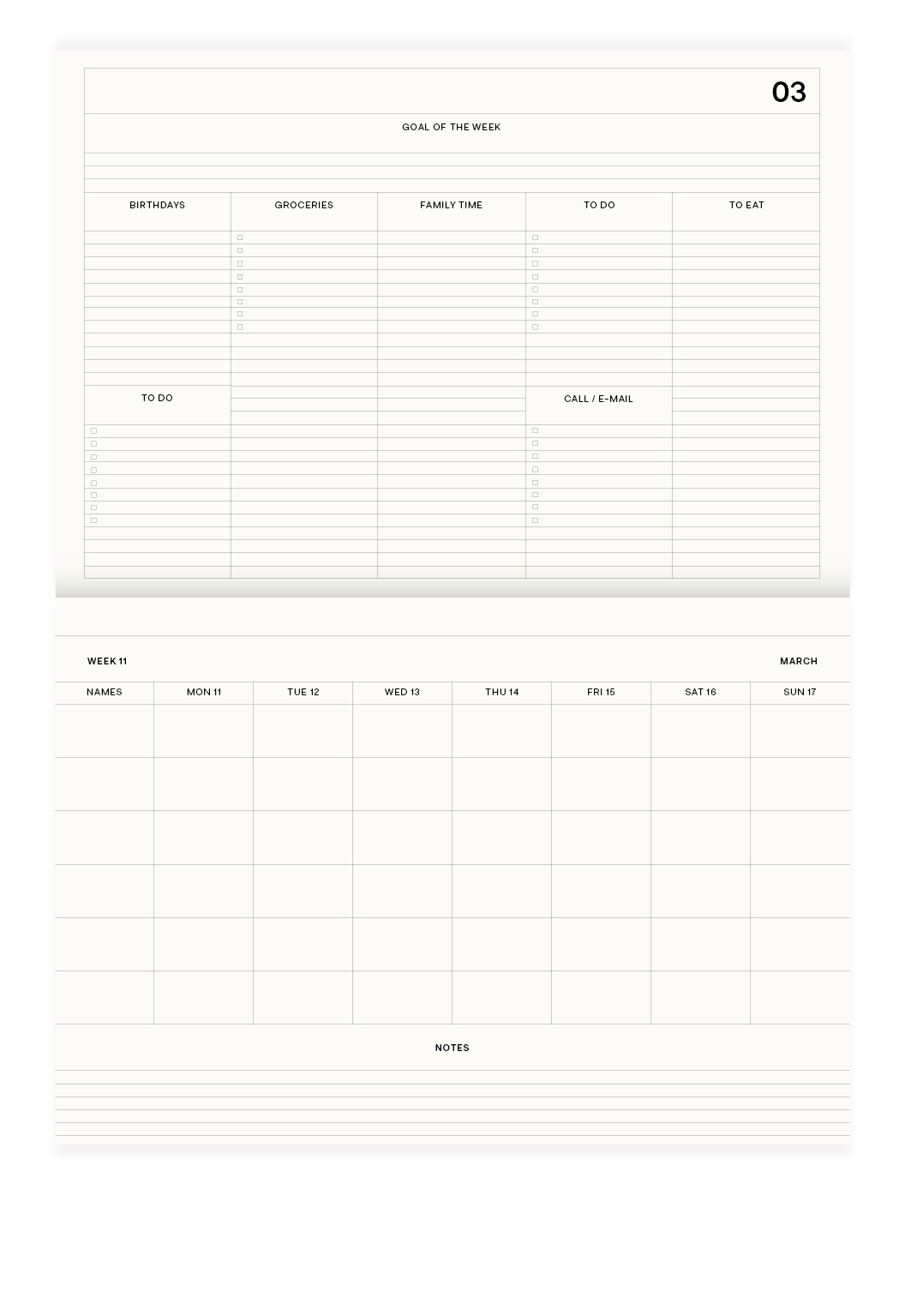 a-journal-fabrique-family-planner-2024-striped-kalender image 1