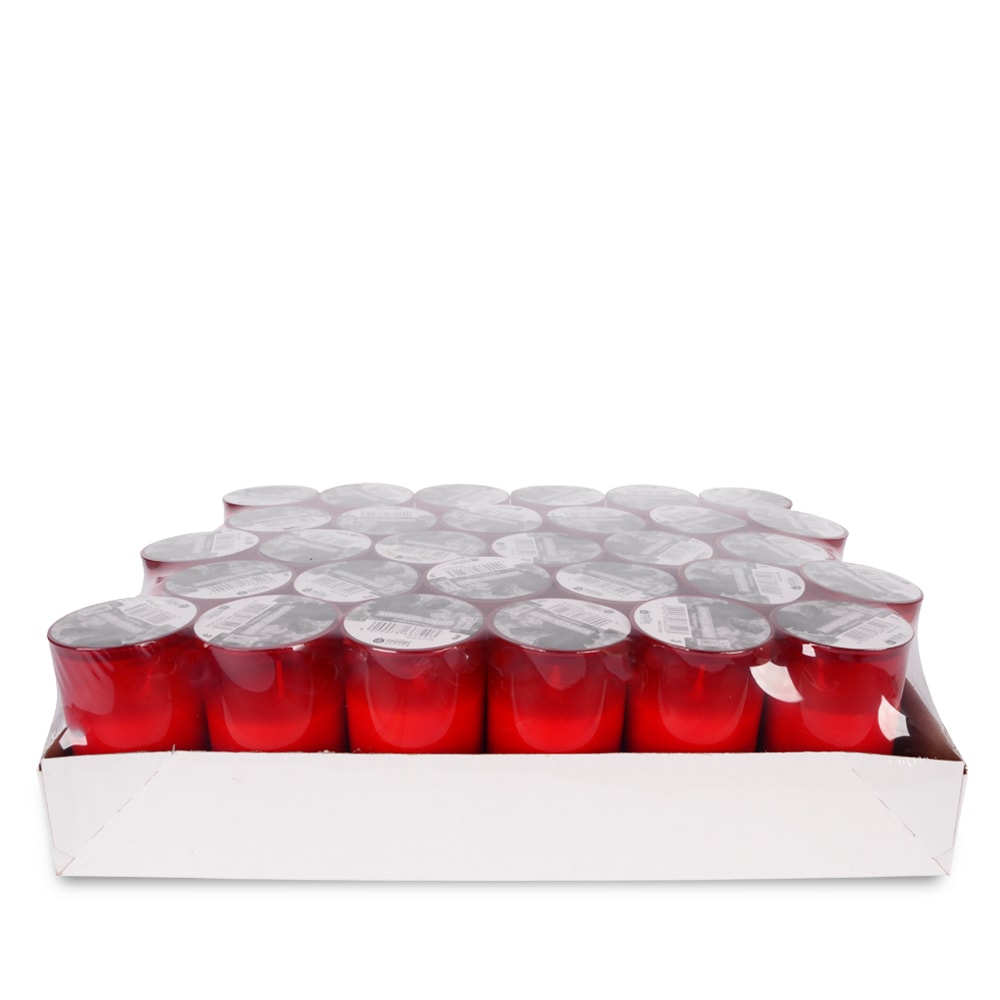 m-ller-kerzen-grabkerzen-kompo-l-nr-3-grablicht-rot-tray image 1