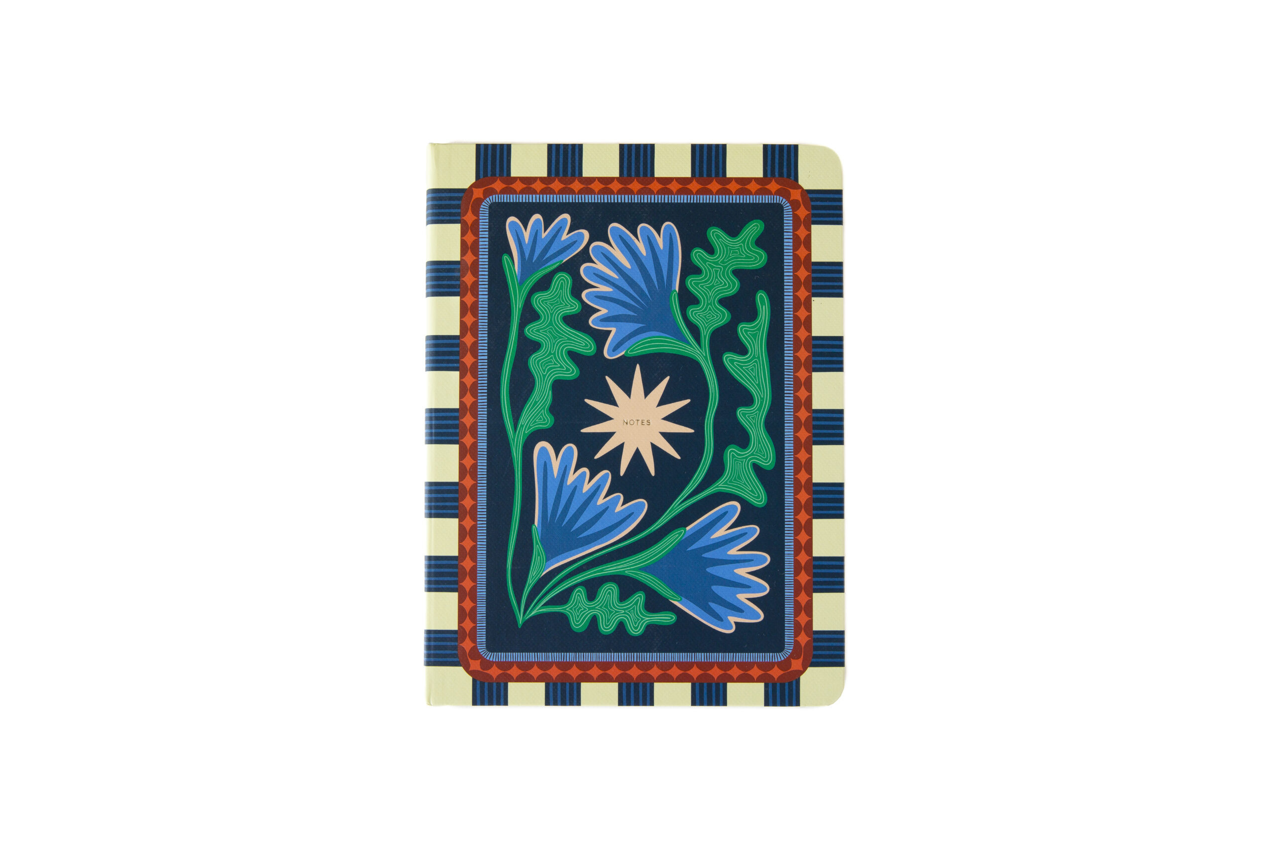 a-journal-fabrique-flowers-notizbuch-blau image 1