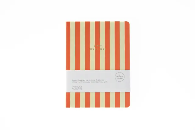 a-journal-school-diary-2025-2026-schulplaner-orange image 1