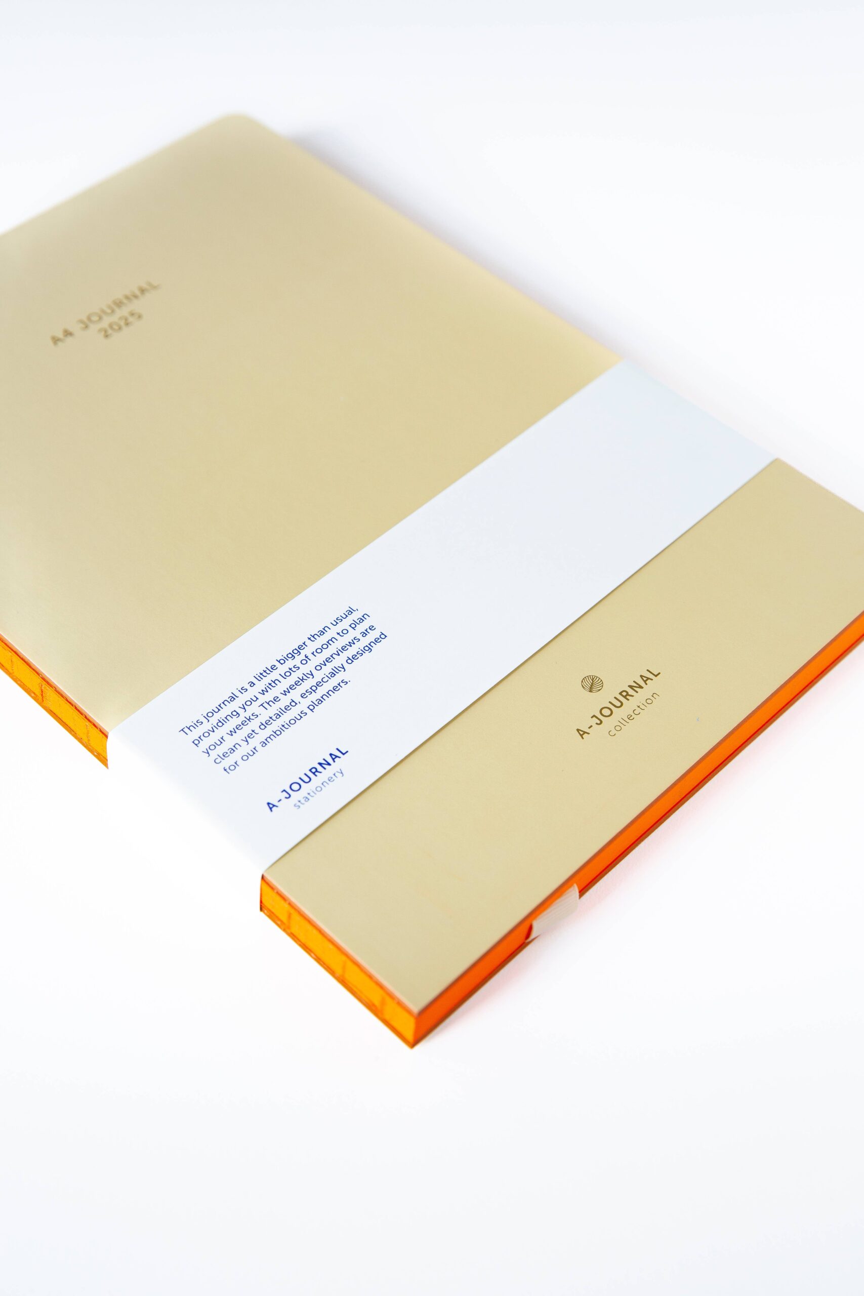 a-journal-a4-diary-2025-tagebuch-orange-a4 image 1