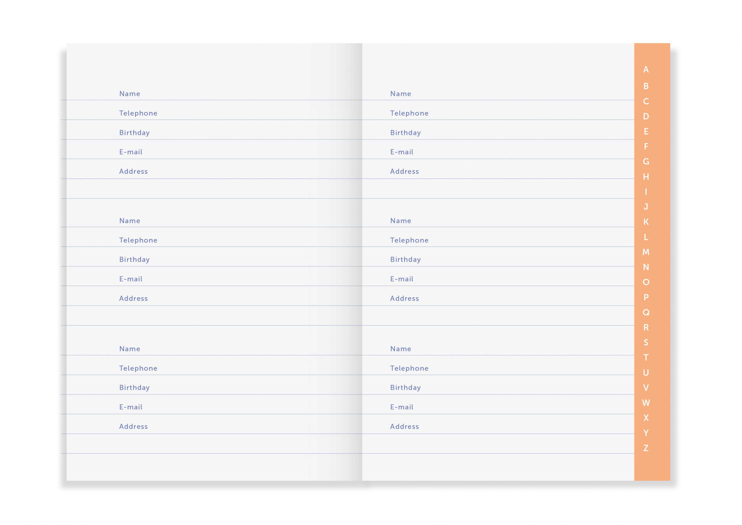 a-journal-special-journals-adressbuch-alphabetisch-schlicht image 2