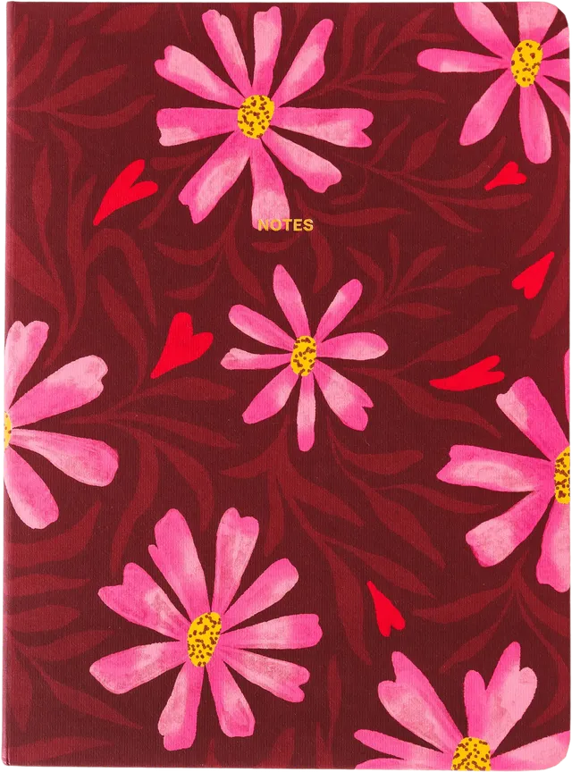 a-journal-notebook-flowers-notizbuch-blumen image 1