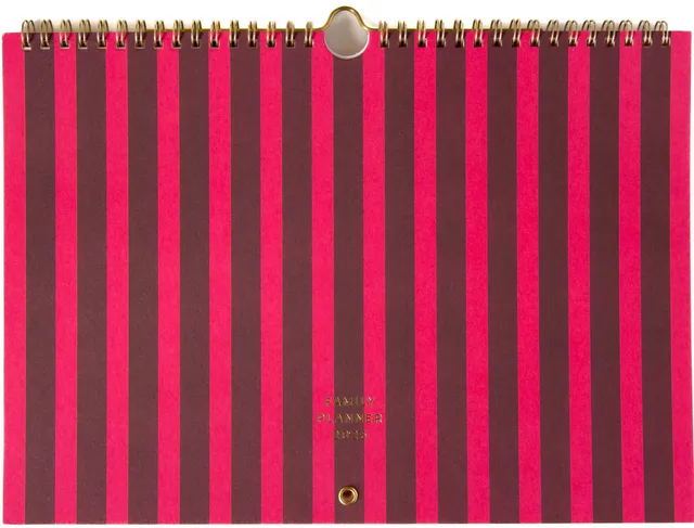a-journal-fabrique-family-planner-2025-stripes-pink image 1