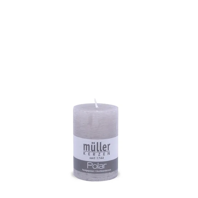 m-ller-polarkerzen-raureif-stumpenkerze-durchgef-rbt-90-58 image 1