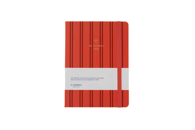 a-journal-my-journal-2026-stripes-coral-tagebuch image 1