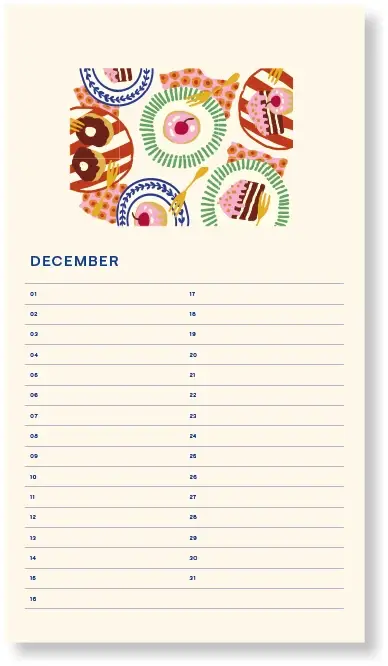 a-journal-birthday-calendar-flowers-beige-geburtstagskalender image 3