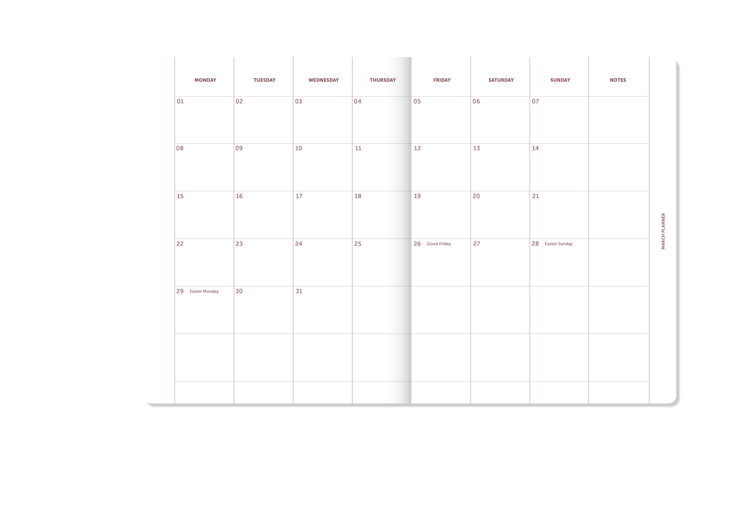 a-journal-a-planner-diary-2027-terminkalender-pink-leinen image 3