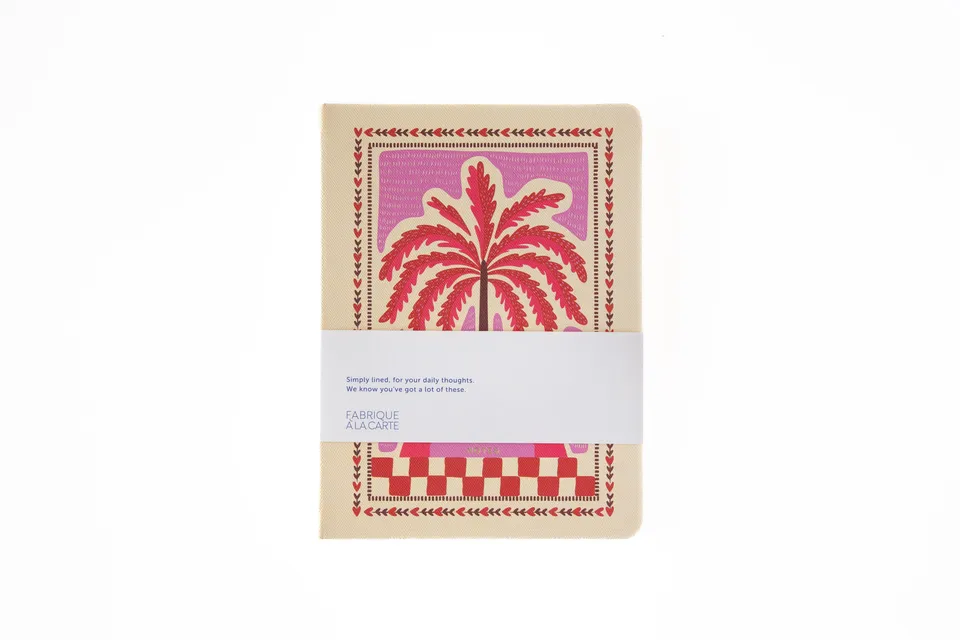 a-journal-fabrique-notebook-notizbuch-palmtree-pink image 1