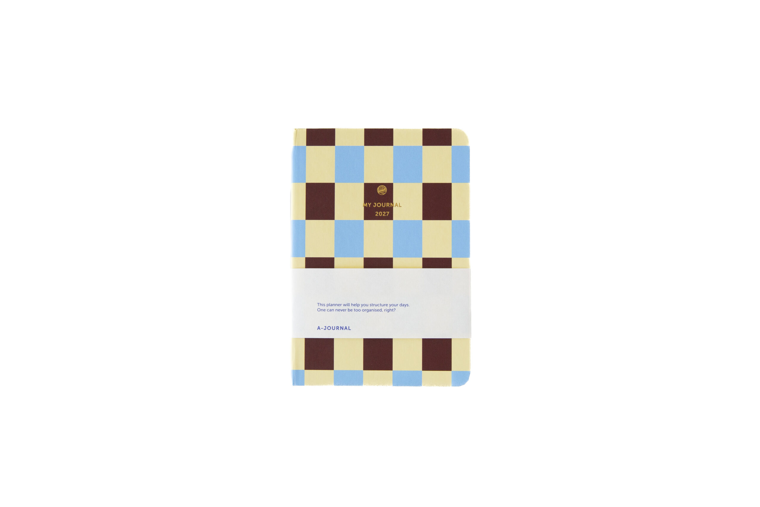 a-journal-a6-my-journal-kalender-2027-blau-kariert image 1