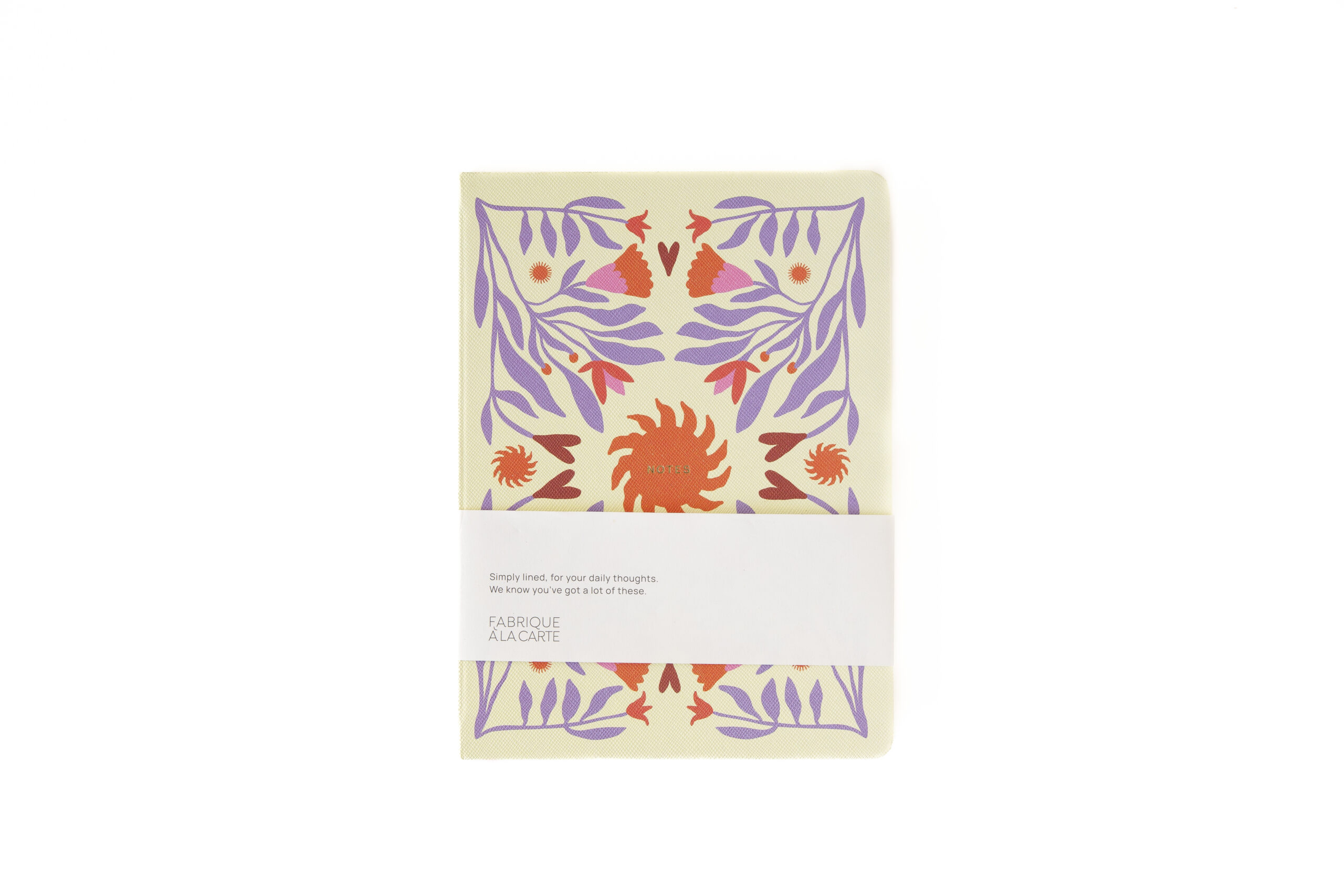 a-journal-fabrique-notebook-sun-notizbuch-beige-lavendel image 1