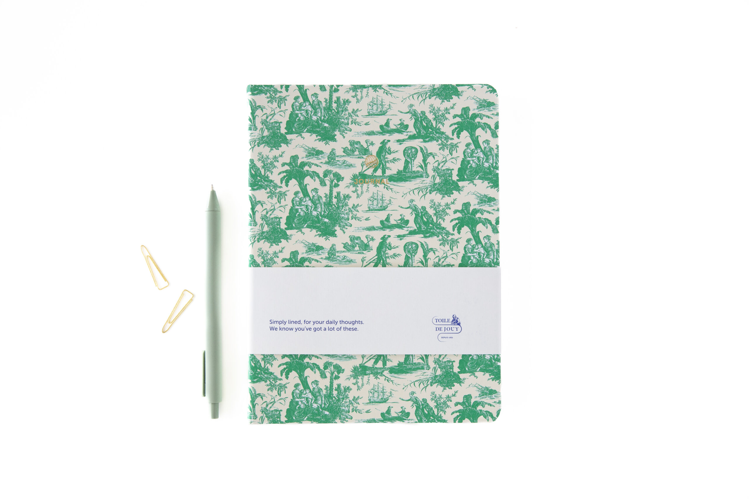 a-journal-toile-de-jouy-notizbuch-blau-gemustert image 3