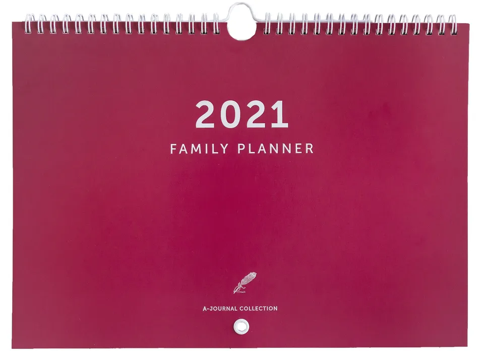 a-journal-family-planner-2021-familienplaner-coral-red image 1