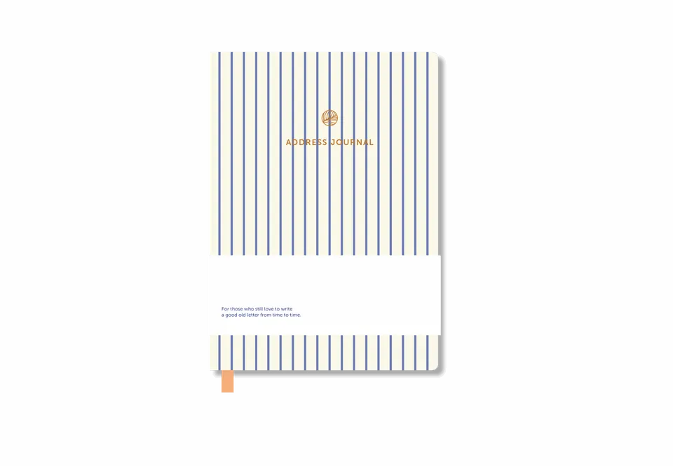 a-journal-address-book-adressbuch-stripes-gestreift image 1