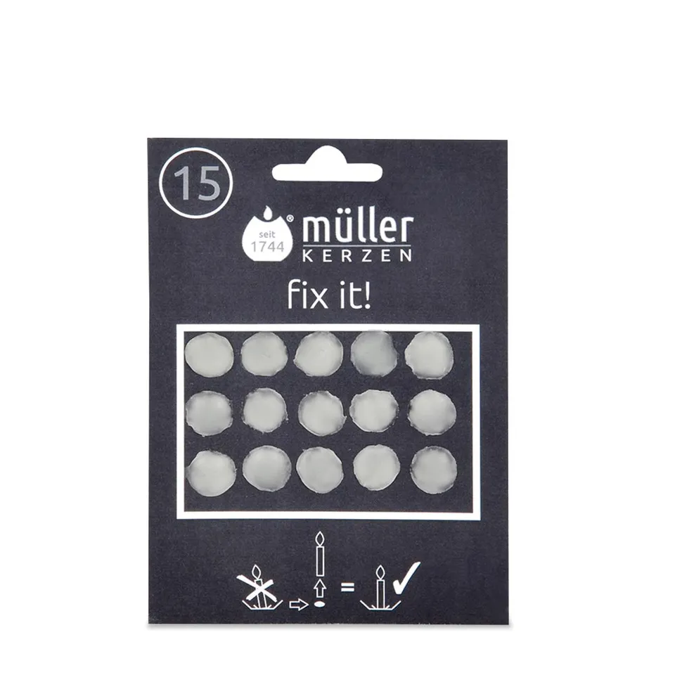 m-ller-kerzen-zubeh-r-klebewachspl-ttchen-15er-kerzenhalter image 1