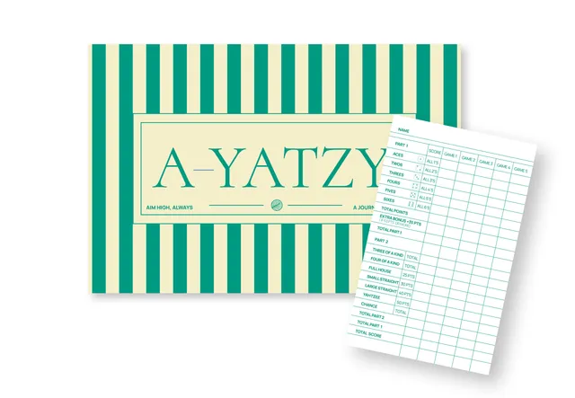a-journal-a-yatzy-green-w-rfelspiel-gr-n-mit-becher image 1