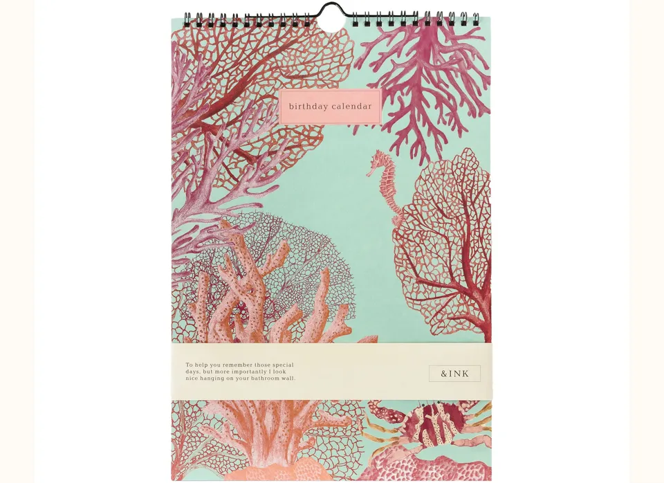 a-journal-ink-birthday-calender-aqua-geburtstagskalender-ohne-jahr image 1