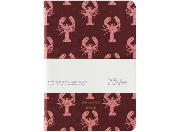 a-journal-fabrique-a-la-carte-lobster-adressbuch-hummer image 1