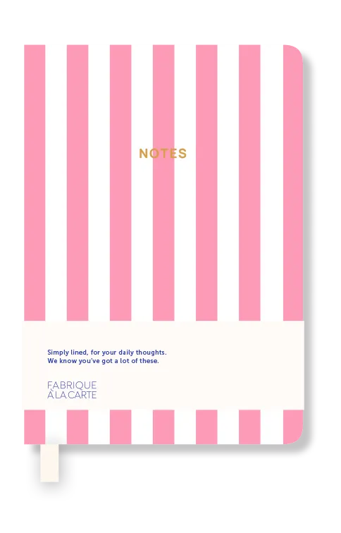 a-journal-fabrique-a7-notizbuch-rosa-gestreift image 1